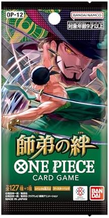 BANDAI ONE Piece Card Game Master and Student Bonds (OP-12) Booster Box (Japanese) - 24 Packs