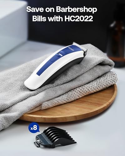 GLAKER Hair Clippers for Men - Cordless & Corded 2 in 1 Hair & Beard Trimmer with ABS Guards, Detachable Blades & Turbo Motor, Professional Haircutting Kits for Blending & Fade Cuts