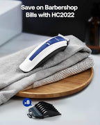 GLAKER Hair Clippers for Men - Cordless & Corded 2 in 1 Hair & Beard Trimmer with ABS Guards, Detachable Blades & Turbo Motor, Professional Haircutting Kits for Blending & Fade Cuts