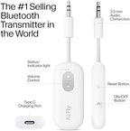 Twelve South AirFly SE | Bluetooth Wireless Audio Transmitter Adapter for AirPods/Headphones, 20+ Hr Battery, Works with 3.5mm aux Jacks on Airplanes, TVs, Gym Equipment, and Travel