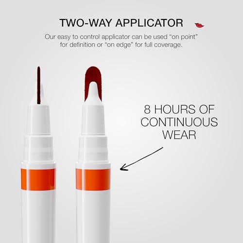 stila Calligraphy Lip Stain Long-Lasting Tint, Moisturizing, Transfer-Proof, Lightweight, Sheer Buildable Color, Fades to a Natural Wash of Colors