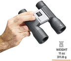 Bushnell PowerView 2 Binoculars, High-Definition Binoculars with Multi-Coated Lenses, Durable Aluminum Alloy Chassis, Wide Field of View, Ideal for Wildlife Observation, Hiking and Sporting Events