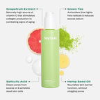 Hey Bud Skincare Hit Refresh, Hemp Gel Cleanser, Gently Cleanses and Helps Reduce Excess Oils, Vegan and Cruelty Free (5.07 fl oz.)