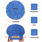 Satin Bonnet Silk Bonnet Hair Bonnet for Sleeping- 4 Pack Bonnets for Black Women with Wide Elastic Band for Curly Hair