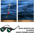 BIJIA 3X Opera Binocular Glasses,Hands-Free Lazy Glasses Binoculars Lightweight for Fishing,Bird Watching,Tv,Sports,Concerts,Theater,and Sightseeing,for Adults Men Women(Upgraded HD Green Film)