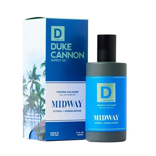 Duke Cannon Proper Cologne Buck Moon | Men's Eau de Parfum | Lime and Vetiver | Warm, Earthy, Long-Lasting Scent | 1.7 fl oz