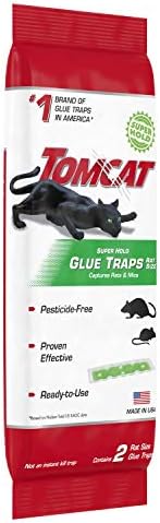 Tomcat Super Hold Glue Traps, Rat Size, 2 Traps/Pack (12-Pack)