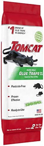 Tomcat Super Hold Glue Traps, Rat Size, 2 Traps/Pack (12-Pack)