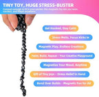 1000pcs Fidget Toys for Adults & Teens,Weak Magnetic Putty Black，Stress Relief Sensory Toys for Autism ADHD Anxiety,Desk Fidgets Toys for Office/Adults Gifts