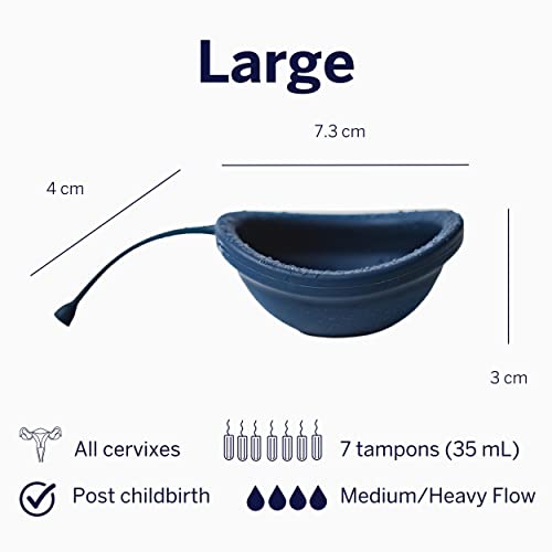 Pixie Soft Menstrual Disc - Ranked 1 for Most Soft Reusable Period Disc - Removable Stem - Wear for 12 Hours - Medical-Grade Silicone - Tampon, Pad, & Cup Alternative - Capacity of 6 Tampons