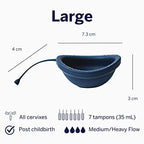 Pixie Soft Menstrual Disc - Ranked 1 for Most Soft Reusable Period Disc - Removable Stem - Wear for 12 Hours - Medical-Grade Silicone - Tampon, Pad, & Cup Alternative - Capacity of 6 Tampons