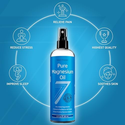 Seven Minerals Pure Magnesium Oil & Soothing Relief Magnesium Lotion
