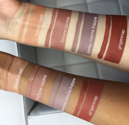 Beauty Bakerie Lip Whip Liquid Lipstick for Women, Waterproof Lip Gloss, Tint, Stain Long Lasting Hydrating Moisturizer, Matte or Metallic, 3.5mL, Gingersnap