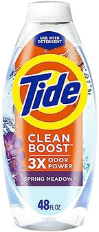 Tide Deep Cleansing Fabric Rinse with 3X Odor Power, Spring Meadow, 48 oz