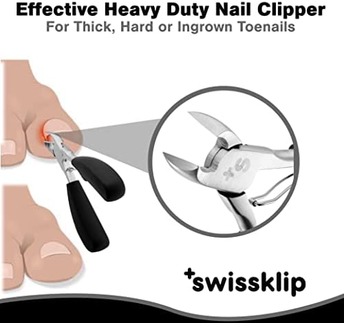 Swissklip Toenail Clippers I Heavy Duty Toe Nail Clippers I Toenail Clippers for Thick Nails I Big Toe Nail Clippers for Thick Toenails I Toenail Scissors I Heavy Duty Nail Clippers for Thick Nail (3)