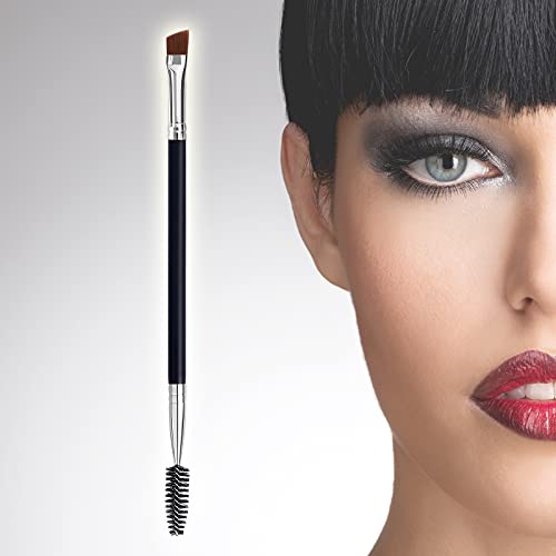 Duo Eye brow Brush, Angled Eyebrow Brush and Spoolie Brush, Eyelash Comb Eyebrow Brush Tool (20 Pcs)