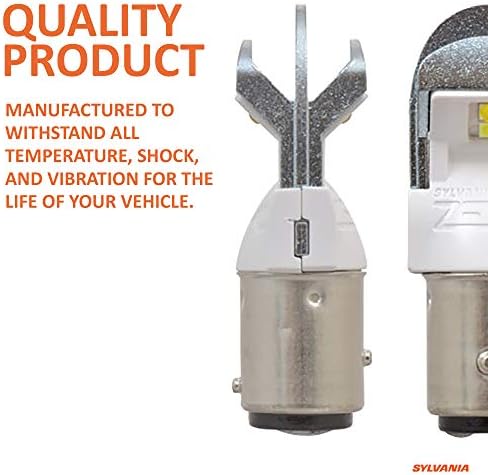 SYLVANIA - 7528 ZEVO LED White Bulb - Bright LED Bulb, Ideal for Daytime Running Lights (DRL) and Back-Up/Reverse Lights (Contains 2 Bulbs)