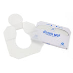 HOSPECO Discreet Seat Half-Fold Toilet Seat Covers, 14.25 X 16.5, White, 250/pack, 20 Packs/carton