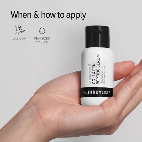 The INKEY List Collagen Peptide Serum, Face Serum to Help Reduce Appearance of Fine Lines and Wrinkles for Firmer-Looking Skin, For All Skin Types, 1.01 fl oz