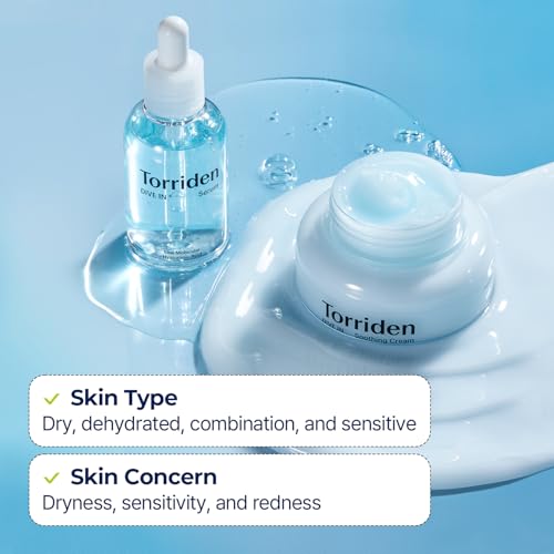 Torriden DIVE IN Serum 1.69 fl.oz. + Soothing Cream (Jar) 3.38 fl.oz. | Hyaluronic Acid Care Set | Deep Hydrating Skin Care to Get Glass Skin