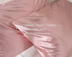 Yanibest Satin Pillowcase, King Size Pillow Cases Set of 2 - Silk Pillow Cases for Hair and Skin with Zipper, Silk Pillow Cases King for 20"x40", Exquisite Packaging for Women Men