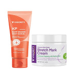 Skin Care Set- KP Bump Eraser Body Scrub and the Stretch Mark Prevention Cream