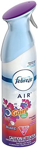 Febreze Air Refresher - with Gain Moonlight Breeze Scent - with New OdorClear Technology - Net Wt. 8.8 OZ (250 g) Per Bottle - Pack of 2 Bottles