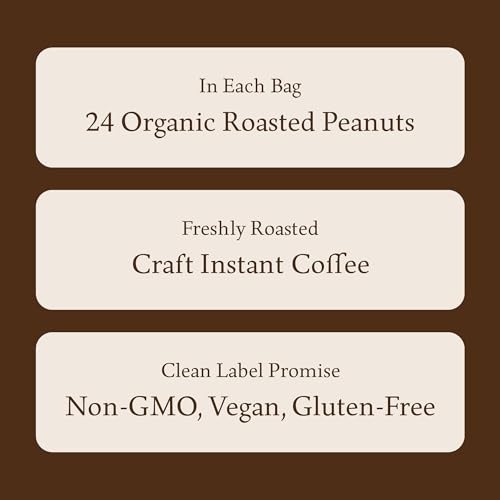 Chocolate Peanut Butter Instant Oat Milk Latte by Holsem Coffee, Organic Ingredients, Premium Coffee, Non-GMO, Vegan, Gluten Free, 5 Servings