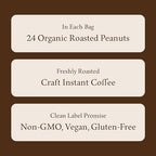 Chocolate Peanut Butter Instant Oat Milk Latte by Holsem Coffee, Organic Ingredients, Premium Coffee, Non-GMO, Vegan, Gluten Free, 5 Servings