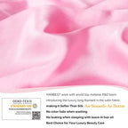 YANIBEST Silk Bonnet for Sleeping Women Braid Bonnet for Long Hair with Tie Band Satin Bonnet for Braids Hair Sleeping Cap Gifts for Women Pink