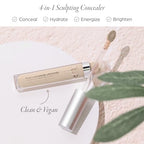 PUR Beauty 4-in-1 Sculpting Concealer for Women - Conceals, Brightens, Plumps & Corrects - Hydrating & Moisturizing Makeup Concealer with Medium to Full Coverage for Dark Circles