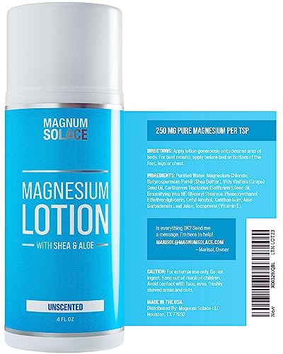 Magnesium Oil Spray & Magnesium Lotion - Infused with Aloe Vera, Shea Butter, Coconut Oil