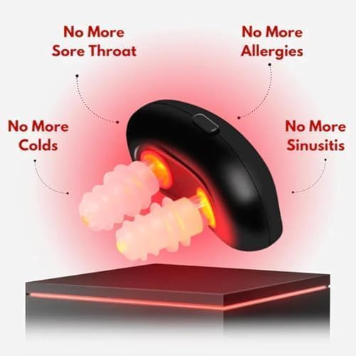 Red Light Nasal Therapy Instrument,2025 New Red Light Nasal Therapy Device, Red Light Therapy for Nose,Colds Red Light Therapy for Nose, Nasal Red Light Therapy