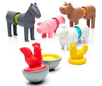 SmartMax My First Farm Animals STEM Magnetic Discovery Building Set with Soft Animals for Ages 1-5