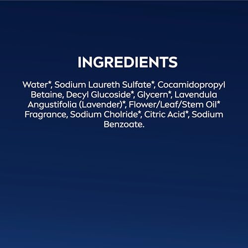 NIVEA MEN Relax Body Wash, Lavender and Sandalwood Scent, 3-in-1 Men's Body Wash, Face and Hair, Paraben Free, Vegan Formula, pH-Skin Friendly, 16.9 Fl Oz Bottle, Pack of 3