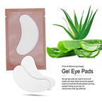 Ocim 100 Pairs Gel Pads Lash Extensions,Eye Lash Pads Hydrogel Patches for Eyelash Extension,Pink