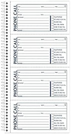 Adams Recycled Phone Message Book, 2-Part Carbonless, 4 Messages per Page, 400 Sets/Book (SC1154R) , White