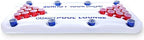 GoPong Pool Lounge Beer Pong Inflatable with Social Floating, White