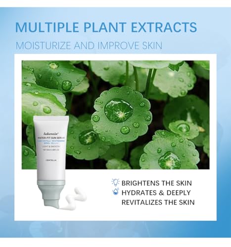Centella Sunscreen SPF 50, Madagascar Water-Fit Face Sun Serum, Long-Lasting Protection and Defens UV for All Skin.(Blue) ﻿