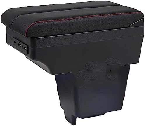 OQHAIR Armrest Box Armrest Box Retrofit Parts Center Console Special Storage Space Car Elbow Rest with USB Cup Holder For Suzuki Every