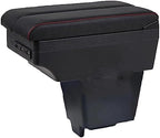 OQHAIR Armrest Box Armrest Box Retrofit Parts Center Console Special Storage Space Car Elbow Rest with USB Cup Holder For Suzuki Every