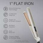 Remington Shine Therapy Argan Oil & Keratin Infused 1 Inch Hair Straightener/Flat Iron