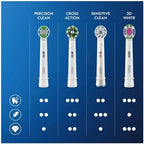 Oral-B Precision Clean Electric Toothbrush Head with CleanMaximiser Technology, Excess Plaque Remover, Pack of 12 Toothbrush Heads, Suitable for Mailbox, White