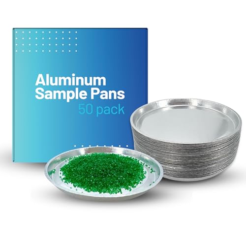 Aluminum Sample Pans for Moisture Analyzer (50 Pack) 90mm Round Lab Trays, Disposable Weighing Dishes, Foil Pan, Weight Scale Tray, Laboratory Balance Dish Plate, Moisture Tester Supplies - Pure Ponta