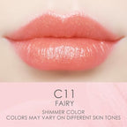 CATKIN Tinted Lip Balm Glitter Lip Stain Ultra Hydrating Lip Moistrurizer Chapstick with Vitamin E Nourishing For Cracked & Dry Lips 0.12 oz C11 Fairy - Coral Pink