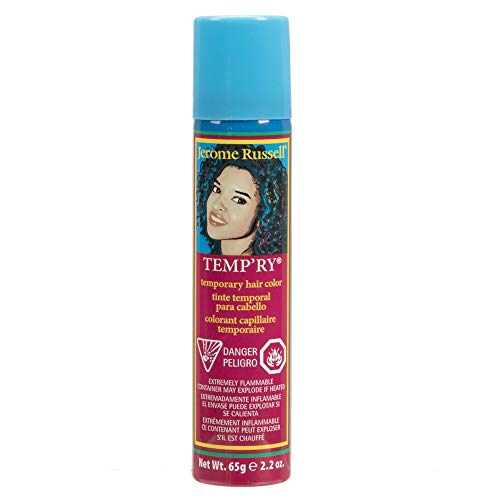 Jerome Russell Green Intense Spray-On Hair Color - Fast-Drying, Non-Sticky, Travel Size Vivid Hair Dye, 2.2 oz