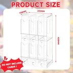1 Pcs Acrylic Booster Pack Dispenser, Card Dispenser Storage and Organizer, for Trading Card, Booster Packs, Sports & More (Top and Bottom 6 Slots)