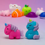 100 Pack Mochi Squishy Toys, Party Favors for Kids 4-8-12, Classroom Birthday Xmas Gifts Treasure Box Prizes Goodie Bag Stuffers, Mini Squishy Fidget Toys, Carnival Prizes in Bulk