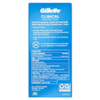 Gillette Clinical Antiperspirant and Deodorant for Men, 72hr Sweat & Odor Protection, Long Lasting Freshness, Anti-White Mark Technology, Clear Gel, Cool Wave Scent, 2.6 oz