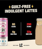 Loco Coffee Cake Oat Milk Latte Cold Brew Coffee [Cake] 11 Ounce Can, 12 Count | Medium Roast, 180mg Caffeine | Gluten Free and Dairy Free | Low Sugar, Low Calorie Iced Coffee